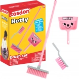 Kinder schoonmaakset Hetty roze – handveger, stoffer en bezem