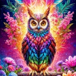 Enjoy puzzel neon uil 2000 stukjes