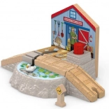 Passage à niveau pour canards en bois