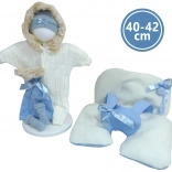 Kleding met matje en riempjes voor NEW BORN pop 40–42 cm