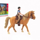 Cheval en plastique avec jockey – set d’équitation pour enfants 15 cm
