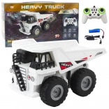 Rc kiepwagen HEAVY TRUCK 1:24 wit met licht en geluid