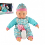 Baby pop 40 cm met zacht lijfje, flesje en speen
