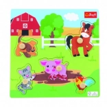 Wooden Mini Farm Puzzle, 5 Pieces