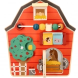 Tableau d’activité en bois Grange