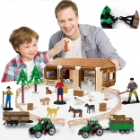 Woopie Little Farmer XL – set of figures and farm (94 pieces)