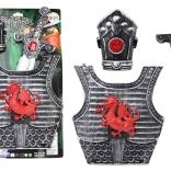 knight costume with armor, sword and greave for children