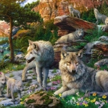 Ravensburger Lente-wolven puzzel 1500 stukjes