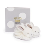Doudou set schoentjes met rammelaars Konijntje beige