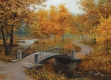 Puzzle EUROGRAPHICS Herbst im alten Park 1000 Teile