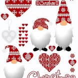 Kerstmis Strijkapplicaties Kabouters