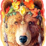 Puzzle en bois Ours Stylé de Wooden City