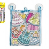 Autocollants de bain Mes premiers contes - Princesses ensemble en mousse avec filet