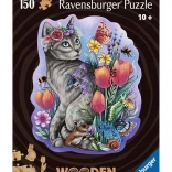 Holz-Konturenpuzzle Zauberhafte Katze 150 Teile Ravensburger