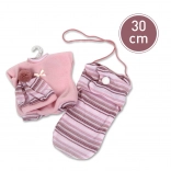 Kleding voor Llorens-pop 30 cm – 3-delige set met draagtas