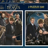 Puzzle EDUCA FANTASTISCHE DIEREN 2×500 stukjes