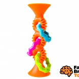 Fat Brain rammelaar pipSquigz Loops oranje