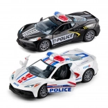 Metal Police Car 12 cm