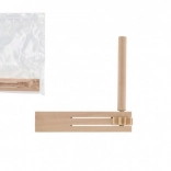 Houten ratel 13 × 13 cm in zakje