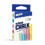 Bunte dreieckige Kreiden 10 Stück in Schachtel