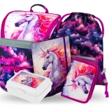 Baagl schoolset Zippy Eenhoorn Koninkrijk – schooltas, etui, gymzak, mappen en broodtrommel