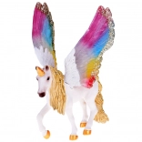 Figurine licorne Pégase aux ailes arc-en-ciel