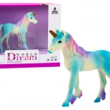 Collectible figurine small blue unicorn 8 cm