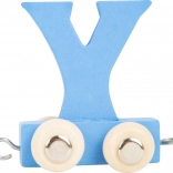 Holz-Eisenbahnwagen mit Buchstabe Y – bunter Waggon small foot