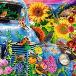 Puzzle TREFL Premium Plus Tea Time – Oiseaux chanteurs 1000 pièces