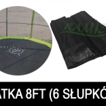 Filet de protection SkyRamiz pour trampoline de jardin 244 cm (8 ft) – 6 gaines pour poteaux