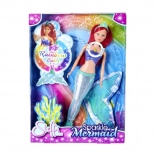 Steffi Mermaid Sparkle Doll with a Rainbow Light-Up Tail
