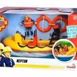 Pompier Sam Bateau Neptune avec figurine