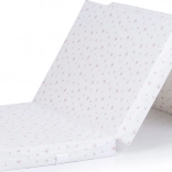 Matelas pliant Chipolino 120x60 cm avec étoiles roses