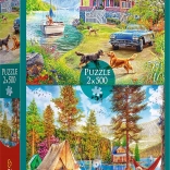 Puzzle 2×500 pièces Détente estivale