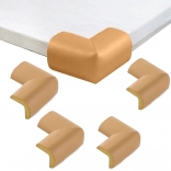 Foam furniture corner protectors 4 pcs – brown