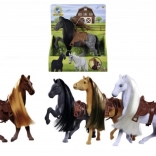 cheval jouet 19 cm avec selle et peigne – NATURE WORLD