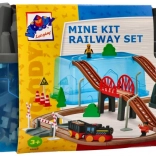 Set de train pour enfants avec 63 pièces