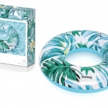 Bestway inflatable swim ring with tropical pattern 119 cm – Blue