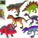 Set of Colorful Dinosaur Figures (6 pcs)