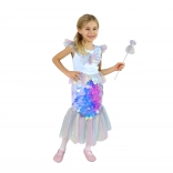 Kids’ Mermaid Costume S – Sequin Dress and Magic Wand