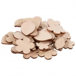 Plaquettes en bois – fleurs créatives