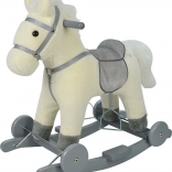 Cheval à bascule sur roulettes Chipolino - blanc