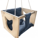 Balançoire en bois pour enfants Chat