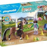 Playmobil Horses Waterfall : Zoé et Blaze avec obstacles 71355