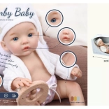 Cloth baby doll with cap Jagoda 32 cm