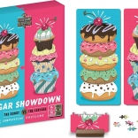 Puzzle Duel Zoete Afrekening: donut vs cupcake 2×70 stukjes