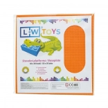 L-W Toys grote bouwplaat 50 × 50 noppen oranje