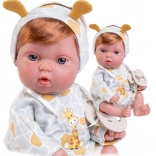 Poupée bébé réaliste Picolín avec tenue girafe 21 cm
