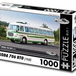 Puzzle RETRO-AUTA: Bus ŠKODA 706 RTO (1968) – 1000 Teile
