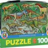 Puzzle dans une lunch box isotherme Dinosaures 100 pièces EUROGRAPHICS